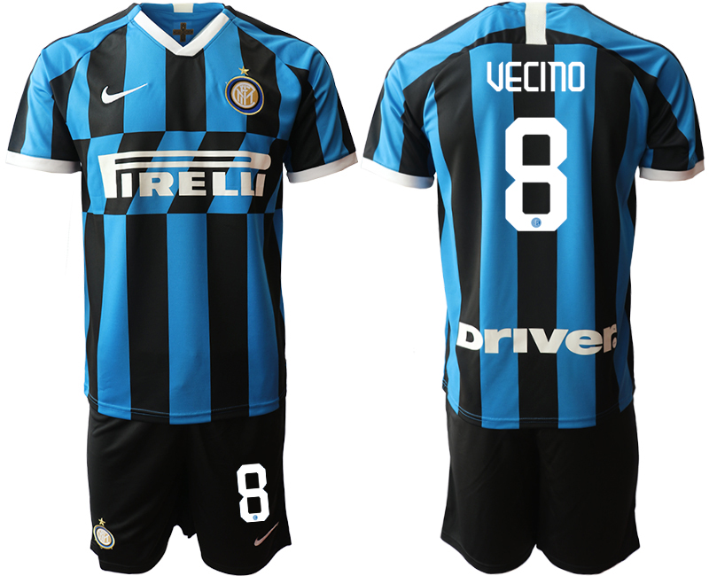 2019-20 Inter Milan 8 VECINO Home Soccer Jersey