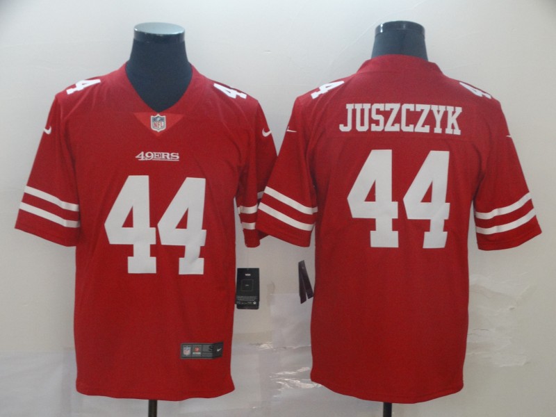 Nike 49ers 44 Kyle Juszczyk Red Vapor Untouchable Limited Jersey