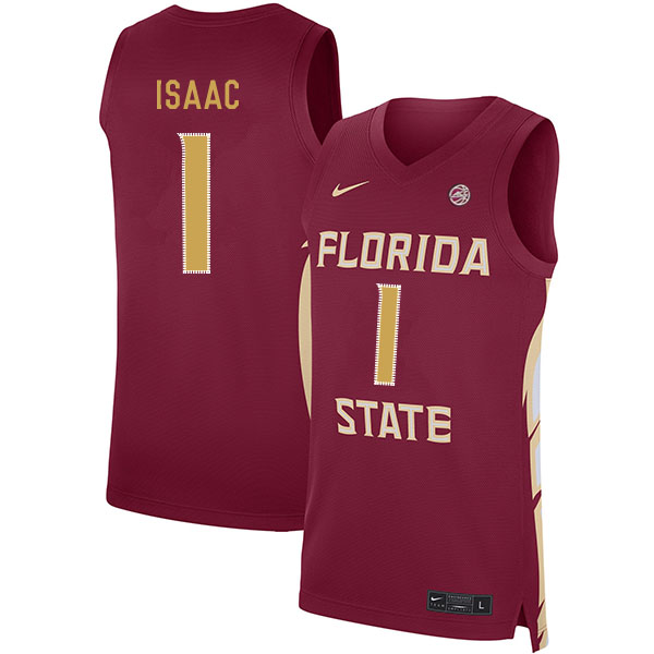 Florida State Seminoles 1 Jonathan Isaac Red Nike Basketball College Jersey