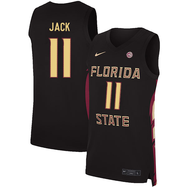 Florida State Seminoles 11 Nathanael Jack Black Nike Basketball College Jersey