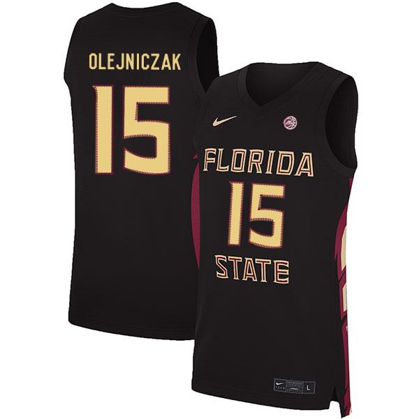 Florida State Seminoles 15 Dominik Olejniczak Black Nike Basketball College Jersey