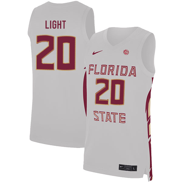 Florida State Seminoles 20 Travis Light White Nike Basketball College Jersey