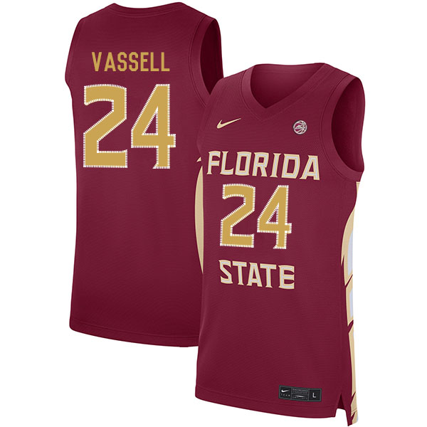 Florida State Seminoles 24 Devin Vassell Red Nike Basketball College Jersey - Click Image to Close