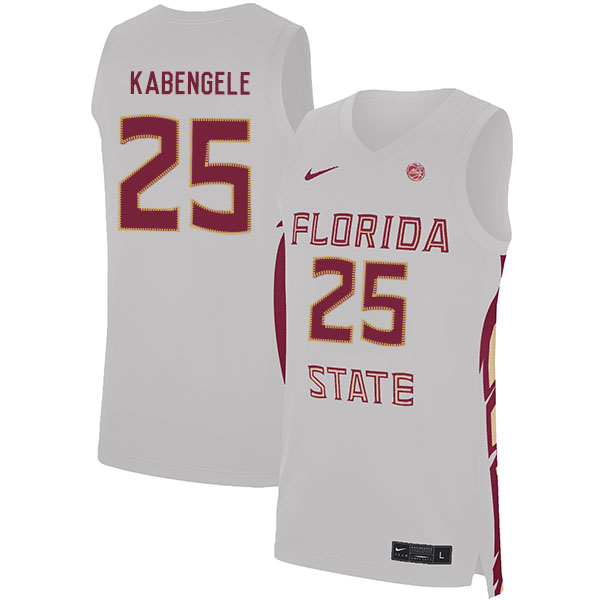 Florida State Seminoles 25 Mfiondu Kabengele White Nike Basketball College Jersey