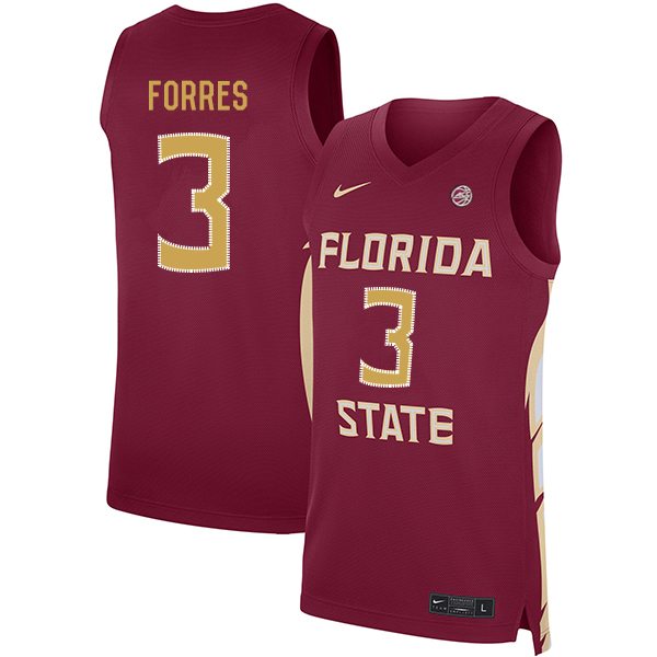 Florida State Seminoles 3 Trent Forrest Red Nike Basketball College Jersey