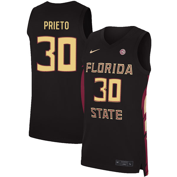 Florida State Seminoles 30 Harrison Prieto Black Nike Basketball College Jersey