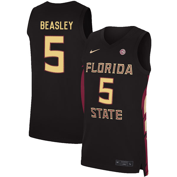Florida State Seminoles 5 Malik Beasley Black Nike Basketball College Jersey - Click Image to Close