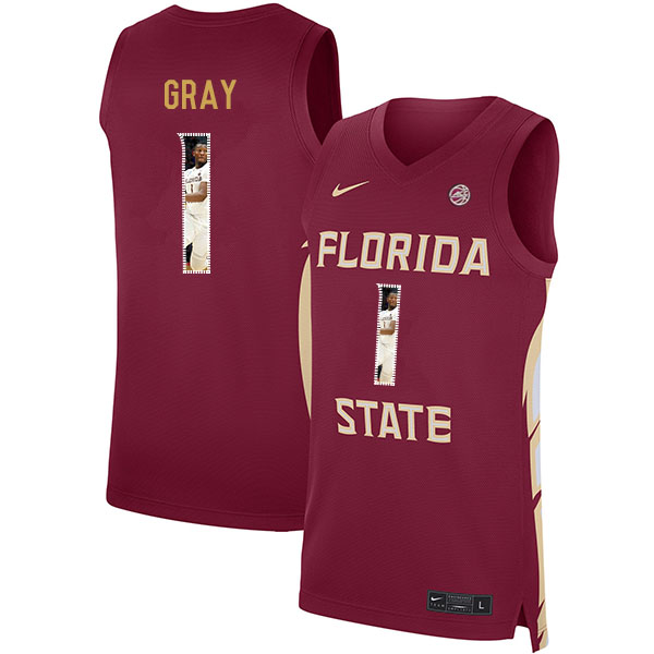 Florida State Seminoles 1 RaiQuan Gray Red Nike Basketball College Fashion Jersey