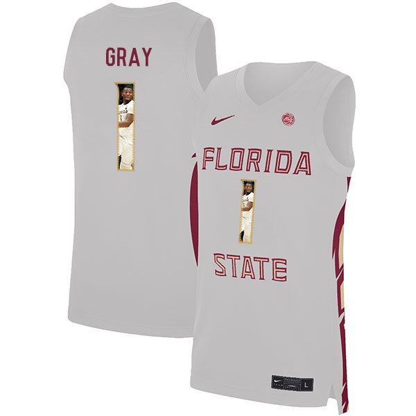 Florida State Seminoles 1 RaiQuan Gray White Nike Basketball College Fashion Jersey