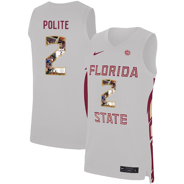 Florida State Seminoles 2 Anthony Polite White Nike Basketball College Fashion Jersey