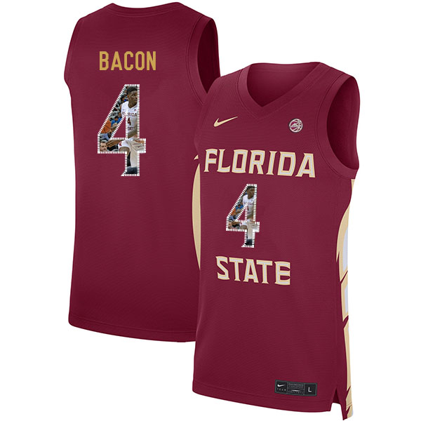 Florida State Seminoles 4 Dwayne Bacon Red Nike Basketball College Fashion Jersey