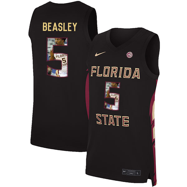 Florida State Seminoles 5 Malik Beasley Black Nike Basketball College Fashion Jersey