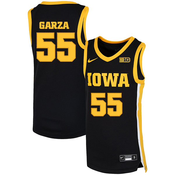 Iowa Hawkeyes 55 Luka Garza Black Nike Basketball College Jersey