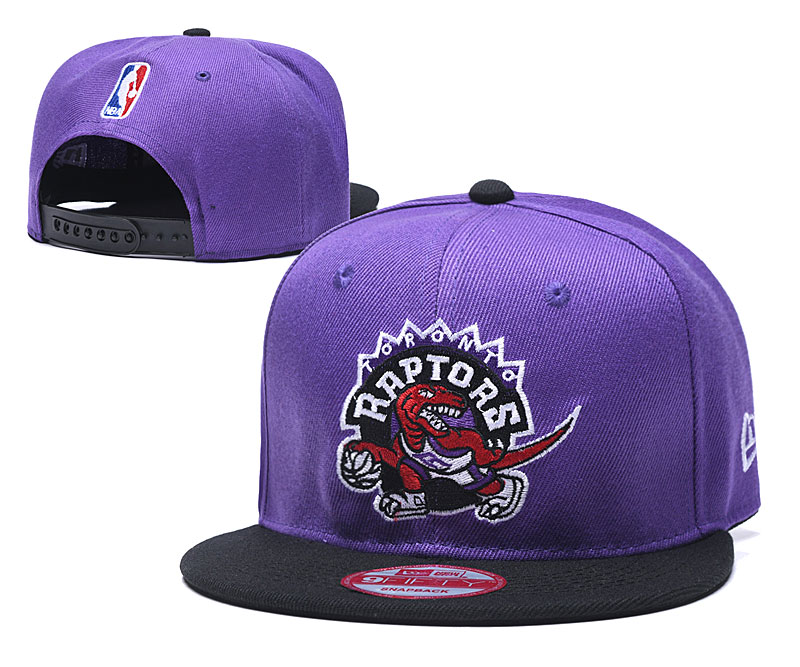 Raptors Team Logo Purple Adjustable Hat LH