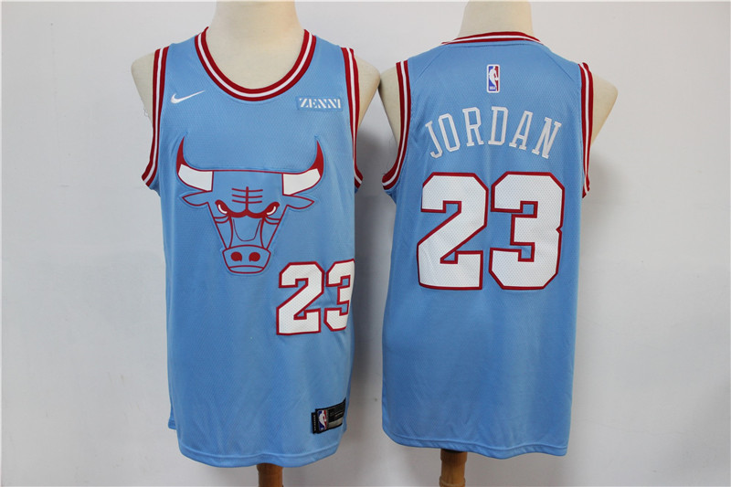 Bulls 23 Michael Jordan Light Blue 2019-20 City Edition Nike Swingman Jersey