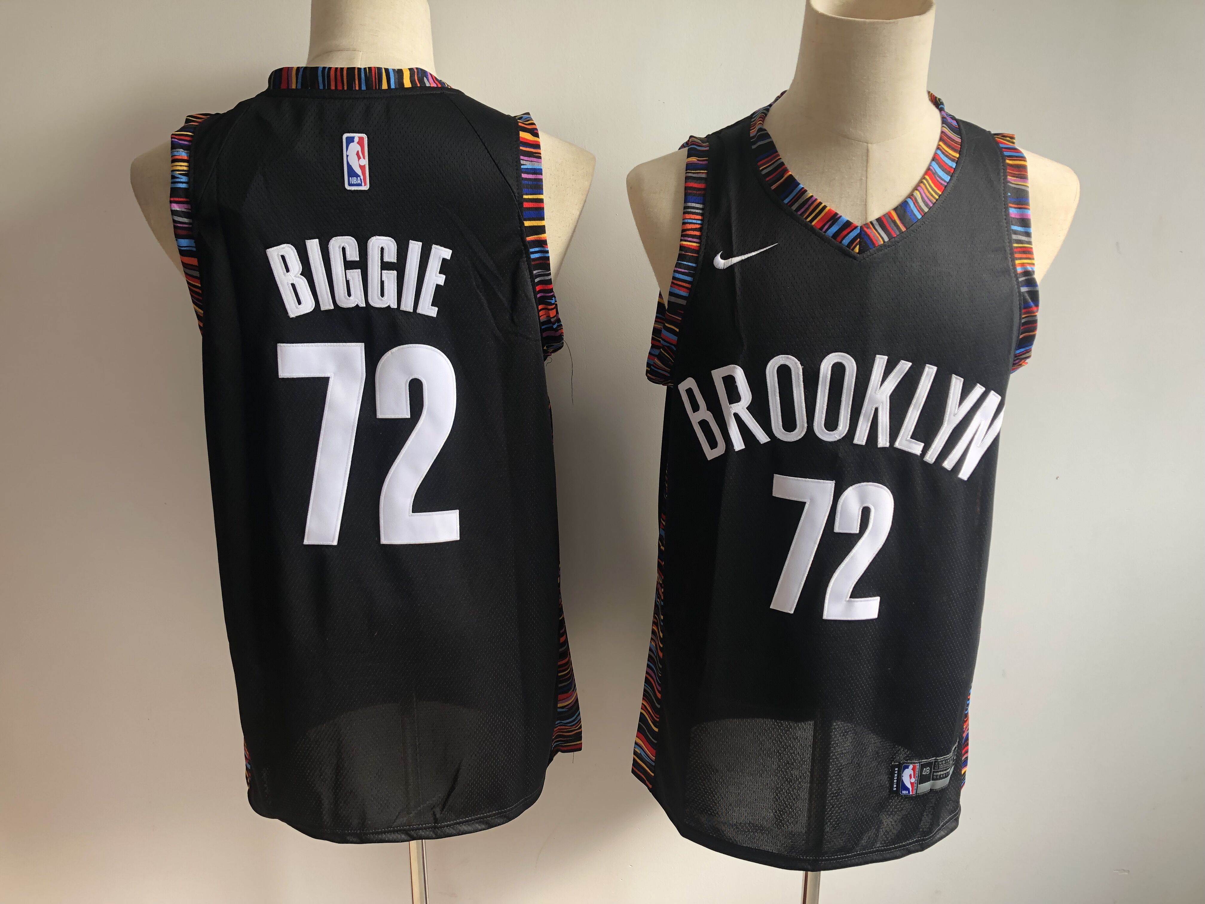 Nets 72 Biggie Black City Edition Nike Swingman Jersey