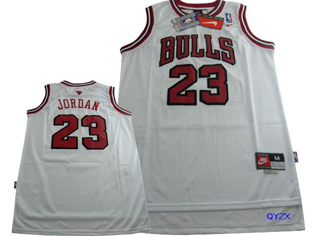 Bulls 23 Michael Jordan White Nike Swingman Jersey