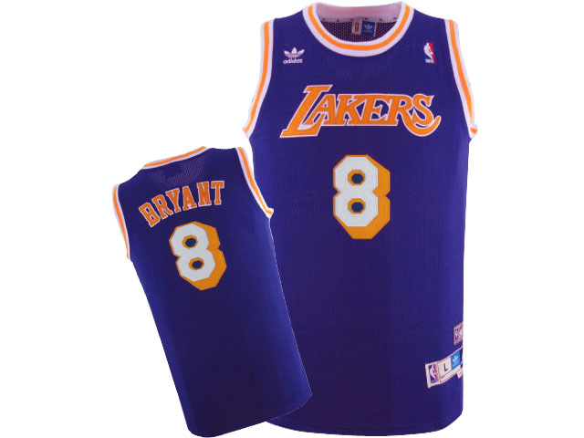 Lakers 8 Kobe Bryant Purple Hardwood Classics Jersey