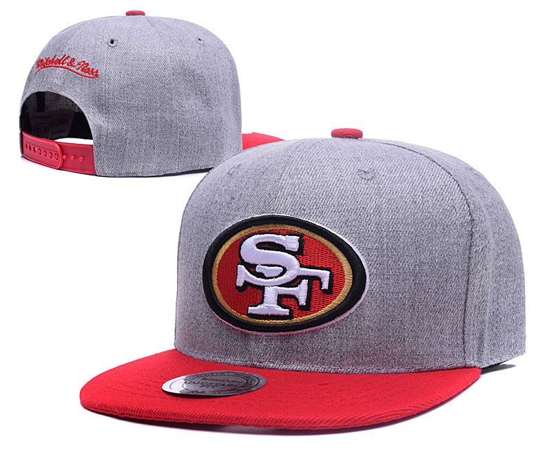 49ers Fresh Logo Gray Adjustable Hat LH