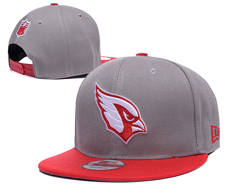 Arizona Cardinals Fresh Logo Gray Mitchell & Ness Adjustable Hat LH