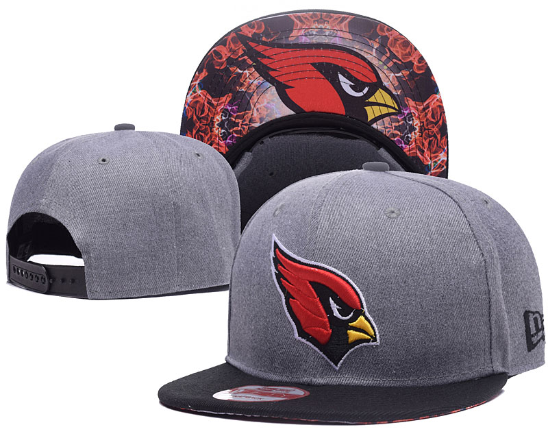Arizona Cardinals Team Logo Gray Adjustable Hat LH