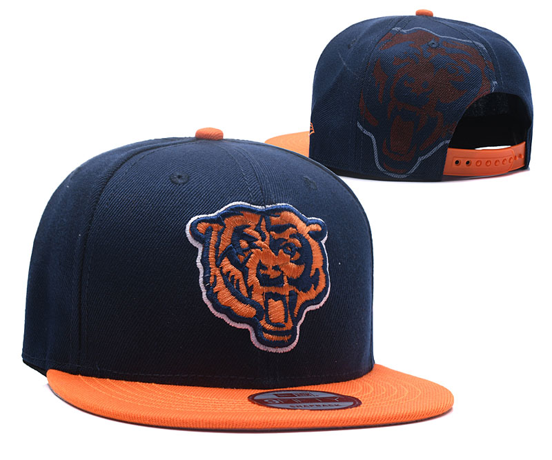 Bears Team Logo Navy Adjustable Hat LH