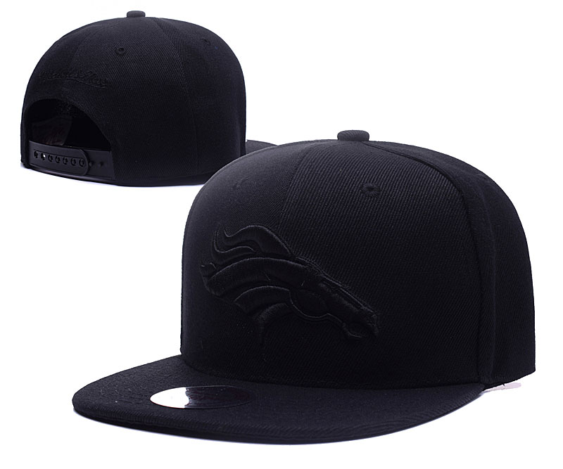 Broncos Team Logo Black Adjustable Hat LH