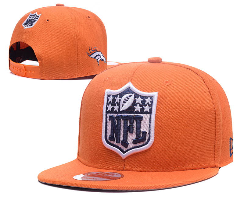 Broncos Team Logo Orange Adjustable Hat LH