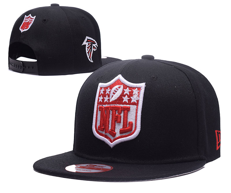 Falcons Team Big Logo Black Adjustable Hat LH