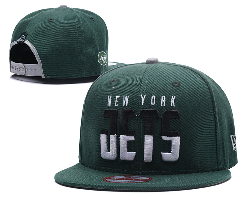Jets Team Logo Green Adjustable Hat LH
