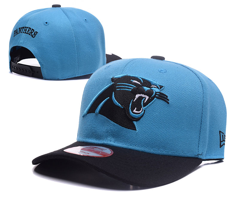 Panthers Team Logo Blue Peaked Adjustable Hat LH