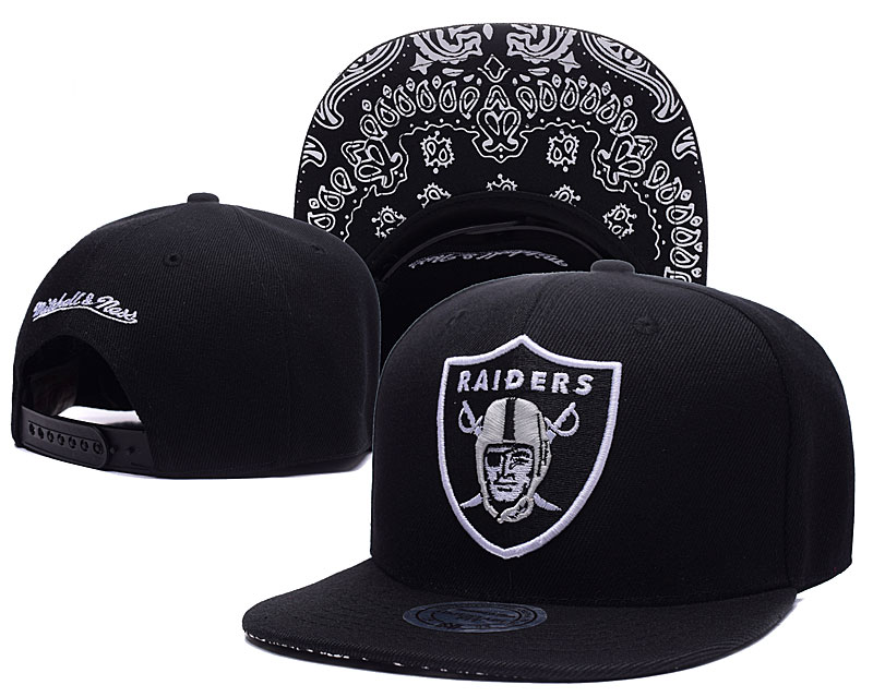 Raiders Fresh Big Logo Black Adjustable Hat LH