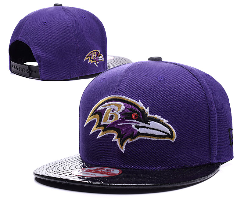 Ravens Team Logo Purple Adjustable Hat LH