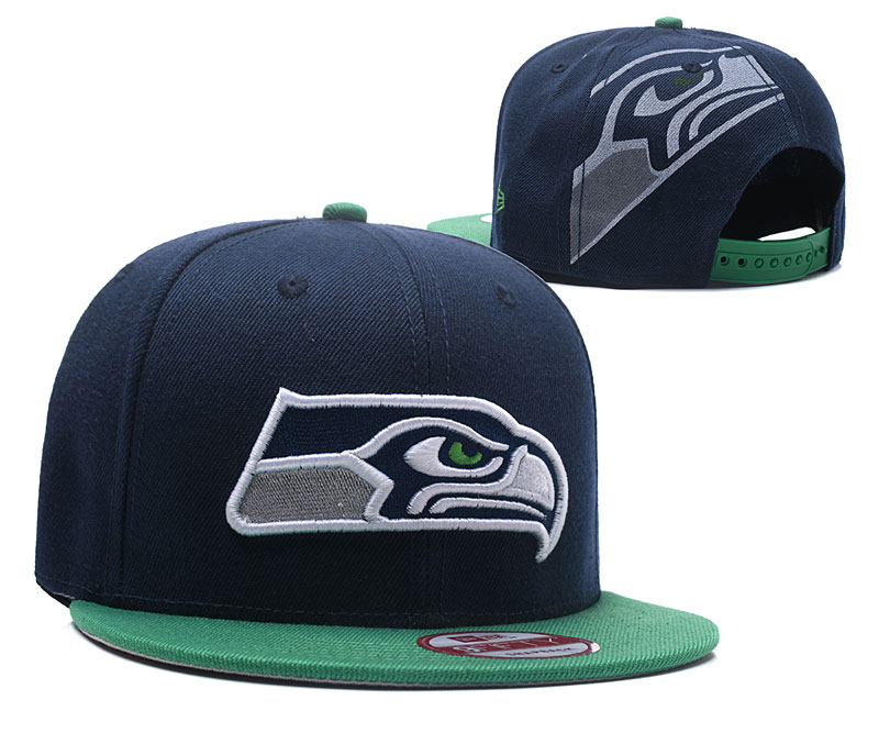 Seahawks Fresh Logo Navy Adjustable Hat LH