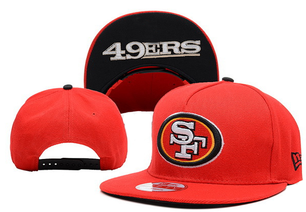 49ers Team Logo Red Adjustable Hat LX