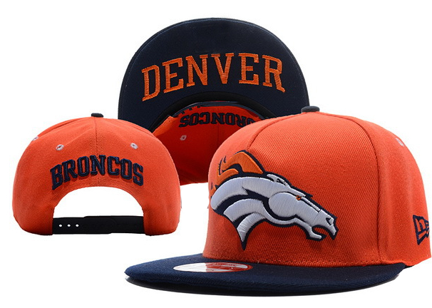 Broncos Team Logo Orange Adjustable Hat LX