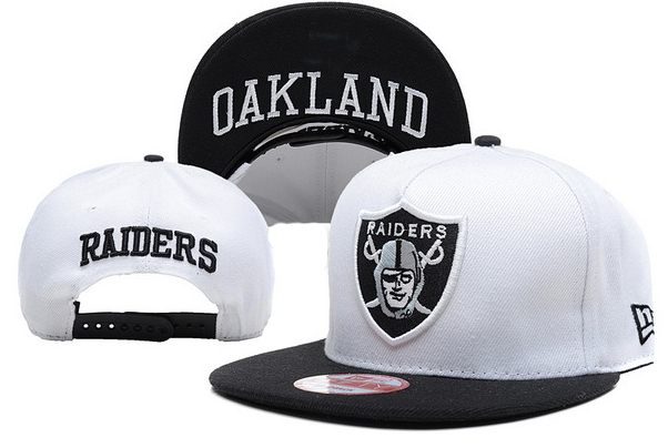 Raiders Team Logo White Adjustable Hat LX