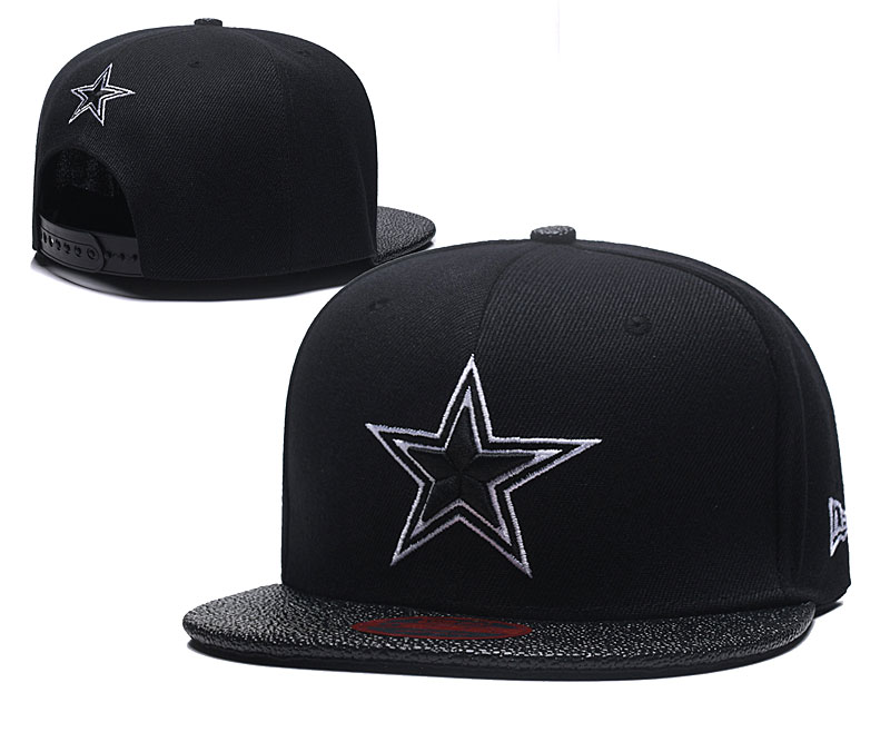 Cowboys Team Logo All Black Adjustable Hat LT