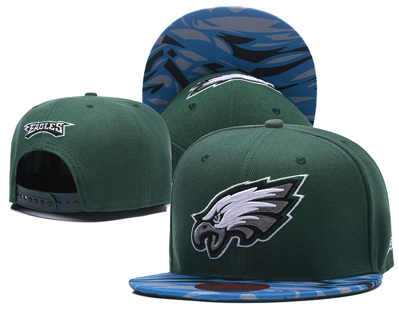 Eagles Fresh Logo Green Adjustable Hat LT