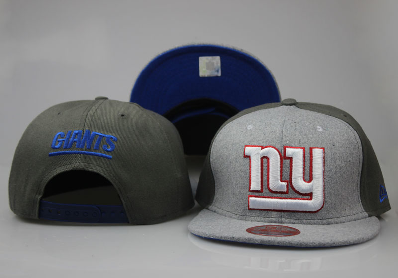 New York Giants Team Logo Gray Olive Adjustable Hat LT