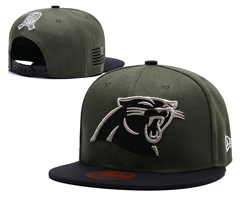 Panthers Fresh Logo Camo Adjustable Hat LT