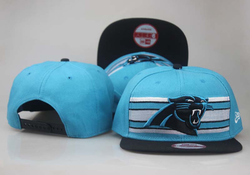 Panthers Team Black Logo Blue Adjustable Hat LT