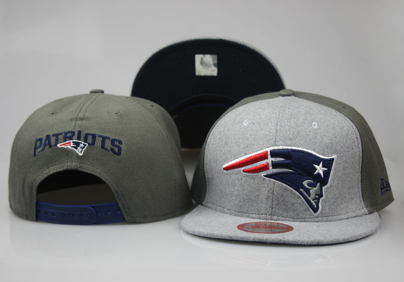 Patriots Team Logo Gray Olive Adjustable Hat LT