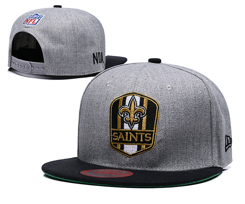 Saints Fresh Logo Gray Adjustable Hat LT