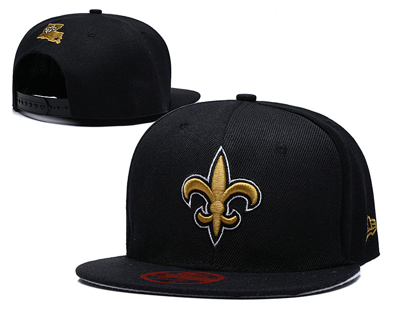 Saints Team Logo Black Adjustable Hat LT