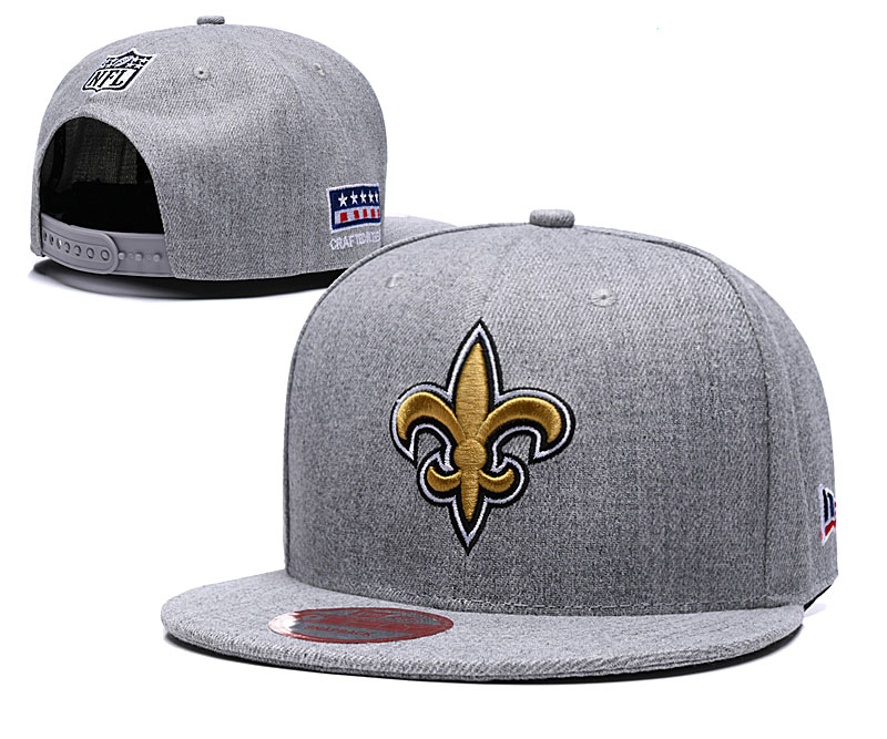 Saints Team Logo Gray Adjustable Hat LT