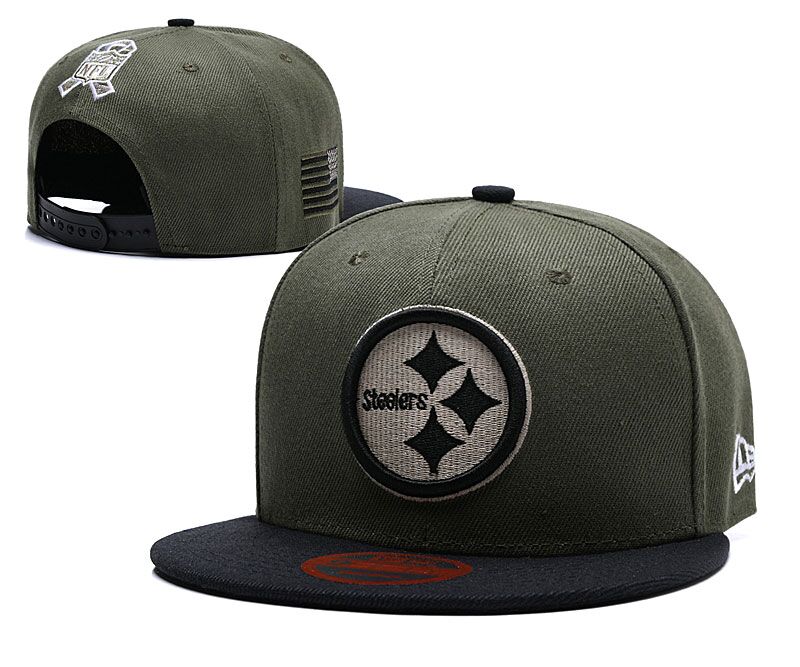 Steelers Fresh Logo Camo Adjustable Hat LT