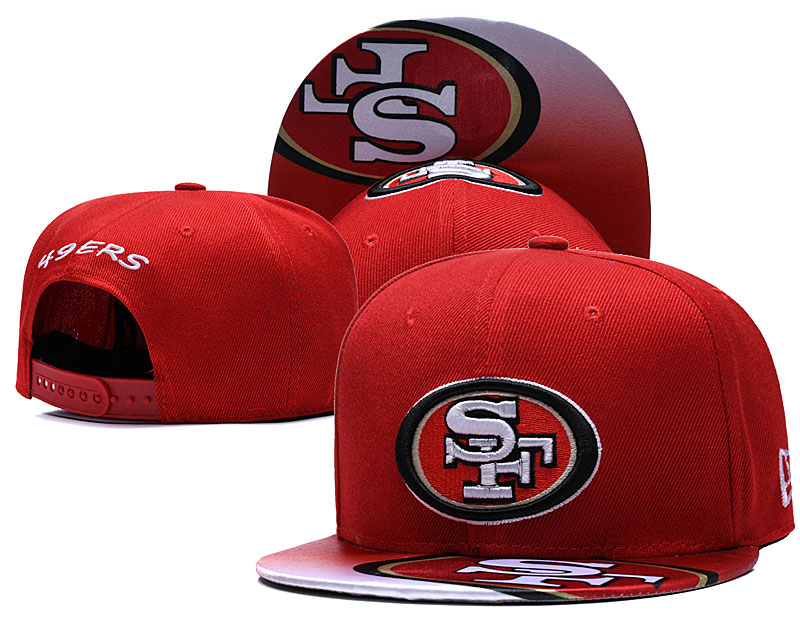 49ers Team Logo Red Adjustable Hat TX