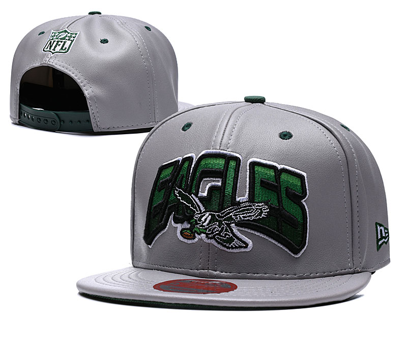 Eagles Fresh Big Logo Gray Adjustable Hat TX
