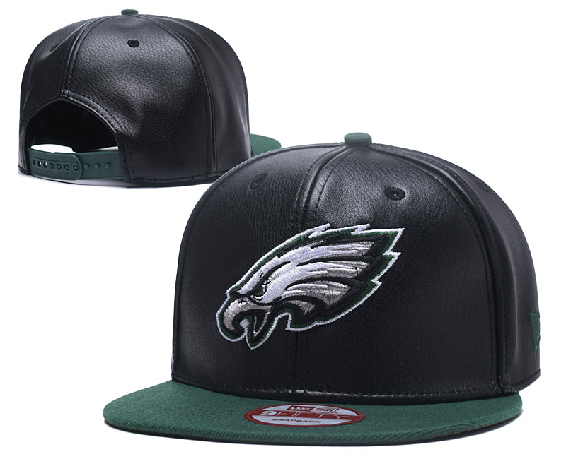 Eagles Fresh Logo Black Adjustable Hat TX